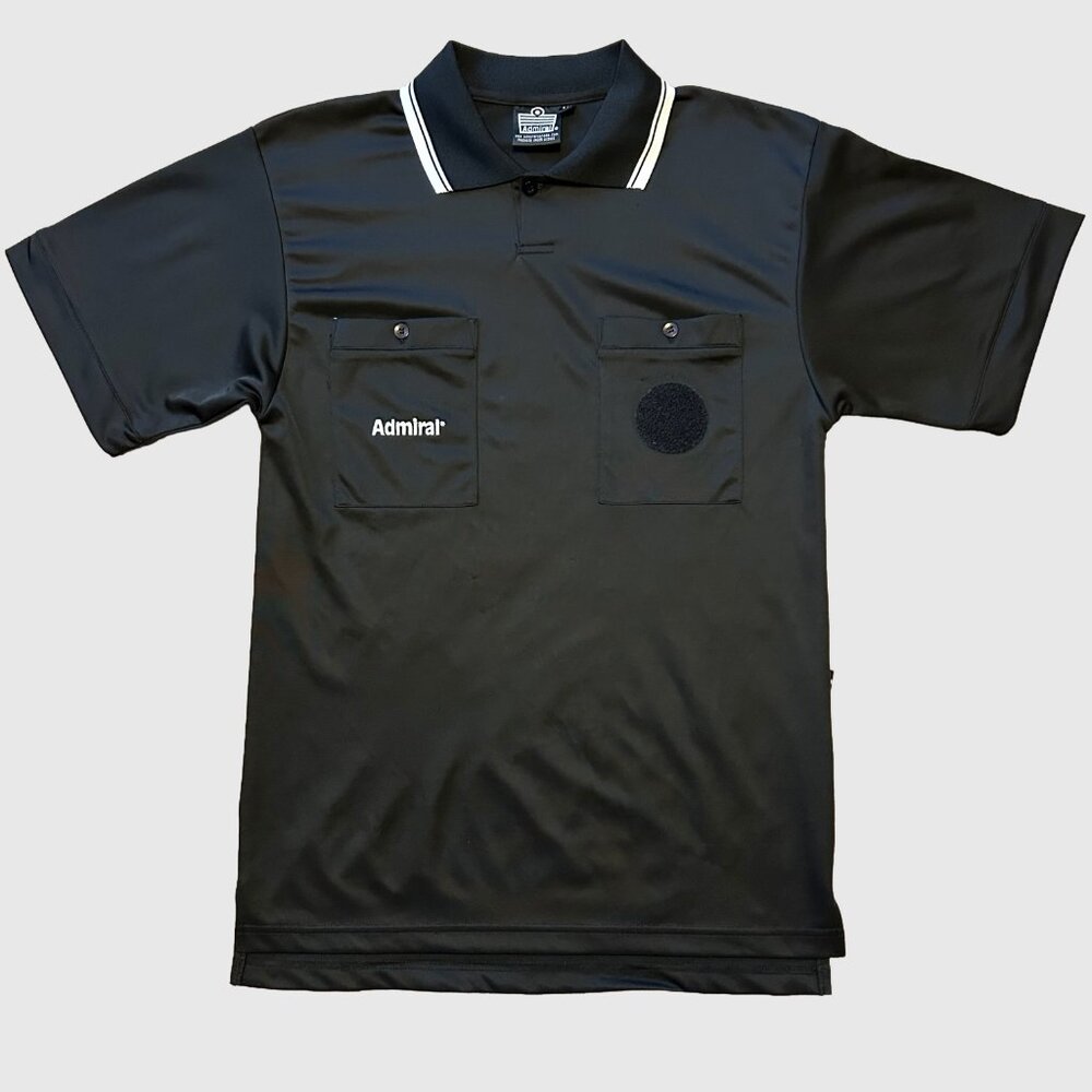 Admiral Soccer Referee Adult Polo Jersey - Black - US S